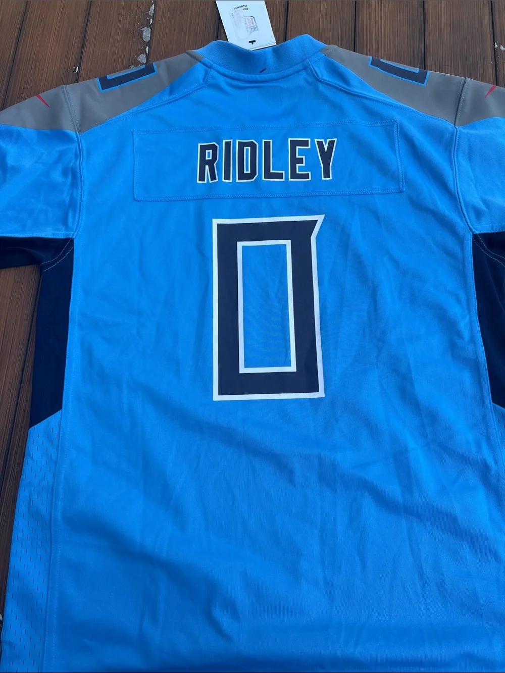 Youth L-Nike Tennessee Titans Sky Blue Football Jersey with Navy Accents